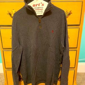 Gray polo sweater size L